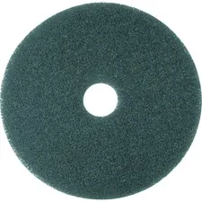 3M MMM 08410 — 3M Blue Cleaner Pad 5300 - 17 Diameter - 5/Carton x 17 Diameter - Polyester Fiber, Nylon - Blue