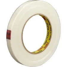 3M MMM 898134 — Scotch Premium-Grade Filament Tape - 60 yd Length x 0.75 Width - 6.6 mil Thickness - 3 Core - Synthetic Rubber - Glass Yarn Backing - 1 / Roll - Clear