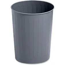 SAFCO PRODUCTS SAF 9604CH — Safco Fire-safe Steel Round Wastebasket - 5.88 gal Capacity - Round - 14 Height x 13 Diameter - Steel - Charcoal - 1 / Each