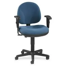 Lorell LLR 80006 — Lorell Millenia Pneumatic Adjustable Task Chair - Blue Seat - 1 Each