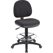 Lorell LLR 80008 — Lorell Pneumatic Adjustable Multi-task Stool - Black Seat - Black - 1 Each