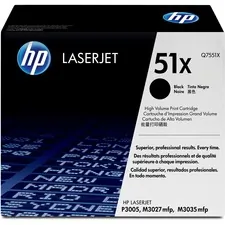 HP Q7551X — HP 51X (Q7551X) Toner Cartridge - Single Pack - Laser - 13000 Pages - Black - 1 Each