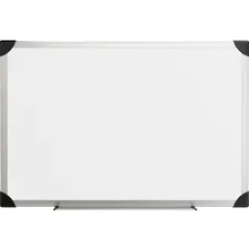Lorell LLR 55653 — Lorell Aluminum Frame Dry-erase Boards - 72 (6 ft) Width x 48 (4 ft) Height - White Styrene Surface - Aluminum Frame - 1 Each