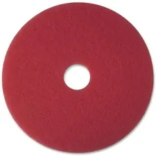 3M MMM 08395 — 3M™ Red Buffer Pad 5100 - 20 Diameter - 5/Carton x 20 Diameter - Polyester Fiber - Red