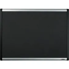 Lorell LLR 75695 — Lorell Black Mesh Fabric Covered Bulletin Boards - 48 Height x 72 Width - Fabric Surface - Black Anodized Aluminum Frame - 1 Each