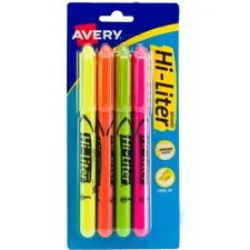 Avery Dennison AVE 23545 - Avery Pen-Style, Assorted Colors, 4 Count (23545) - Chisel M