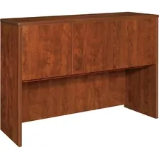 Lorell LLR 69913 — Lorell Essentials Hutch - 59 x 14.8 x 36 - Drawer(s)3 Door(s) - Finish: Cherry, Laminate