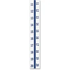 TABBIES TAB 58001 — Tabbies Legal Index Divider Tabs - 10 Printed Tab(s) - Digit - 11-20 - 8.5 Divider Width x 11 Divider Length - Letter - 7 Hole Punched - White Paper Divider - 100 / Pack
