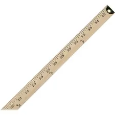 ACME UNITED CORPORATION ACM 10425 — Westcott Wood Yardstick - 36 Length 1 Width - 1/8 Graduations - Imperial Measuring System - Wood - 1 Each - Blue