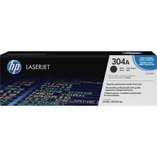 HP CC530A — HP 304A (CC530A) Toner Cartridge - Single Pack - Laser - Standard Yield - 3500 Pages - Black - 1 Each