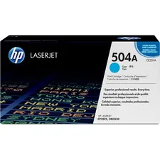 HP CE251A — HP 504A (CE251A) Toner Cartridge - Single Pack - Laser - Standard Yield - 7000 Pages - Cyan - 1 Each