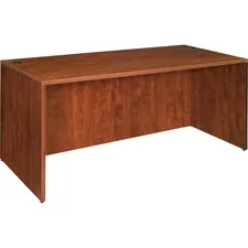 Lorell LLR 69408 — Lorell Essentials Rectangular Desk Shell - 66.1 x 29.5 x 29.5 - Finish: Cherry, Laminate