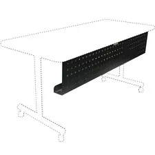 Lorell LLR 60684 — Lorell Rectangular Training Table Modesty Panel - 42 Width x 3 Depth x 10 Height - Steel - Black