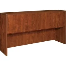 Lorell LLR 69417 — Lorell Essentials Hutch with Doors - 66.1 x 14.8 x 36 - Finish: Cherry, Laminate