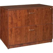 Lorell LLR 69433 — Lorell Essentials Lateral File - 35.5 x 22 x 29.5 - Finish: Cherry, Laminate