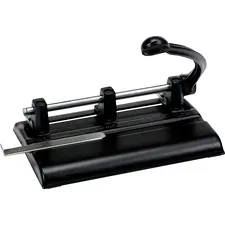 Martin Yale Industries MAT 1340PB — Master Products Power Handle 2/3-hole Paper Punch - 3 Punch Head(s) - 40 Sheet of 20lb Paper - 13/32 Punch Size - 10.9 x 7.5 x 11.1 - Black