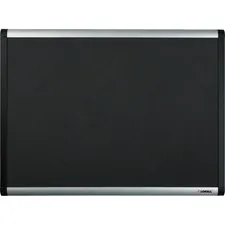 Lorell LLR 75696 — Lorell Black Mesh Fabric Covered Bulletin Boards - 36 Height x 48 Width - Fabric Surface - Black Anodized Aluminum Frame - 1 Each