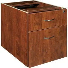 Lorell LLR 69432 — Lorell Essentials Pedestal - 2-Drawer - 15.5 x 21.9 x 18.9 - 2 x Box Drawer(s), File Drawer(s) - Double Pedestal - Finish: Cherry, Laminate