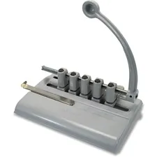 Martin Yale Industries MAT 525M — Master Products Adjustable 5-hole Punch - 5 Punch Head(s) - 40 Sheet - 11/32 Punch Size - Tan