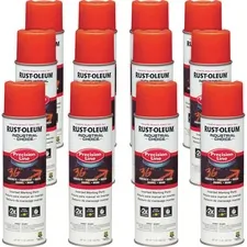 RUST-OLEUM CORPORATION RST 203035CT — Industrial Choice Color Precision Line Marking Paint - 17 fl oz - 12 / Carton - Alert Orange