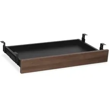 Lorell LLR 69993 — Lorell Essentials Series Walnut Universal Center Drawer - 28.4 Length x 16.7 Width x 5.1 Height - MFC, Polyvinyl Chloride (PVC), Steel - Walnut, Laminate