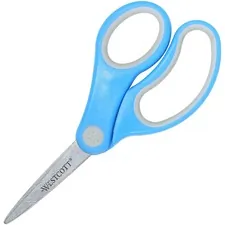 ACME UNITED CORPORATION ACM 14727 — Westcott Soft Handle Kids 5 Value Scissors - 5 Overall Length - Left/Right - Stainless Steel - Pointed Tip - Assorted - 1 Each