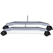 Lorell LLR 69898 — Lorell Fabric Panels Mobile T-Foot Set - 2.4 Width x 1.5 Depth x 17.8 Height - Metal - Silver