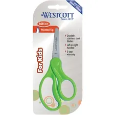 ACME UNITED CORPORATION ACM 16657 — Westcott 5 Pointed Kid Scissors - 5 Overall Length - Stainless Steel - Pointed Tip - Assorted - 30 / Pack