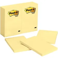3M MMM 659YWBD — Post-it® Notes Notepads - 4 x 6 - Removable - 24 / Bundle