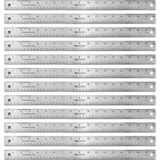 ACME UNITED CORPORATION ACM 10417BX — Westcott Stainless Steel Rulers - 18 Length 1 Width - 1/16, 1/32 Graduations - Metric, Imperial Measuring System - Stainless Steel - 12 / Box - Stainless Steel