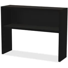 Lorell LLR 79171 — Lorell Modular Desk Series Black Stack-on Hutch - 48 - Material: Steel - Finish: Black