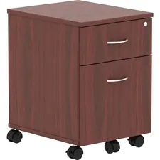 Lorell LLR 16216 — Lorell Relevance Series Mahogany Laminate Office Furniture Pedestal - 2-Drawer - 15.8 x 19.9 x 22.9 - 2 x File Drawer(s), Box Drawer(s) - Finish: Mahogany Laminate
