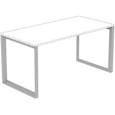 Lorell LLR 16205 — Lorell Relevance Series Desk-height Desk Leg Frame - 28.5 x 29.1 - Finish: Silver