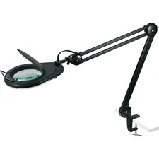 Lorell LLR 99957 — Lorell Full-spectrum 22-watt Bulb Magnifying Lamp - 33 Height - 5.1 Width - 22 W Bulb - Glass, Metal - Black