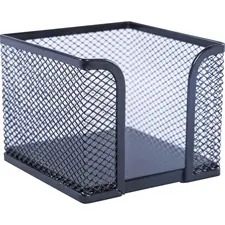 Lorell LLR 84156 — Lorell Black Mesh/Wire Memo Holder - Support 3 x 3 Media - Steel - 1 Each - Black