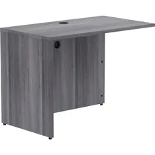 Lorell LLR 69555 — Lorell Weathered Charcoal Laminate Desking - 42 x 24 x 29.5 , 1 Top - Material: Polyvinyl Chloride (PVC) Edge - Finish: Laminate Top, Weathered Charcoal Top
