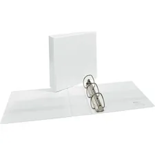 Avery Dennison AVE 09701BD — Avery® Durable View Binders - EZD Rings - 3 Binder Capacity - Letter - 8 1/2 x 11 Sheet Size - 670 Sheet Capacity - 3 x D-Ring Fastener(s) - 4 Internal Pocket(s) - Poly - White - Recycled - Easy Insert Spine, Exposed Rivet, Gap-free Ring, Stacked Pocket - 3 / Bundle