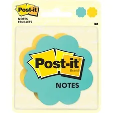 3M MMM 7350DSY — Post-it® Super Sticky Die-Cut Notes - 150 x Assorted - 3 x 3 - Daisy - Assorted - Self-adhesive