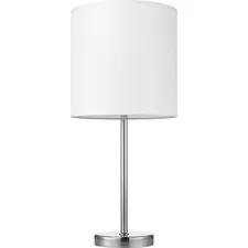 Lorell LLR 99966 — Lorell 10-watt LED Bulb Table Lamp - 22 Height - 10 Width - 10 W LED Bulb - Brushed Nickel - Linen - Desk Mountable - Silver, White - for Table, Desk