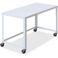 Lorell LLR 34418 — Lorell Personal Mobile Desk - Rectangle Top - 48 Table Top Width x 23 Table Top Depth - 29.50 Height - Assembly Required - White