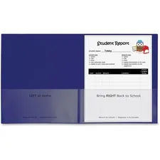 C-LINE CLI 32005 — C-Line Classroom Connector Letter Report Cover - 8 1/2 x 11 - 2 Internal Pocket(s) - Polypropylene - Blue - 25 / Box