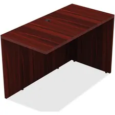 Lorell LLR 34349 — Lorell Chateau Series Return - 24 x 42 x 29.5 x 1.5 - Reeded Edge - Finish: Walnut Laminate, Mahogany