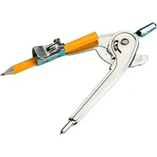 CHARLES LEONARD LEO 77365 — CLI Ball Bearing Safety Compass - 1 Piece(s) - Metal, Aluminum - Silver - 12 / Dozen