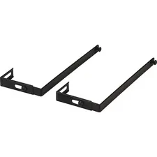Lorell LLR 80674 — Lorell Metal Partition Hangers - 7 Size - Metal - Black - 2 / Pair