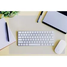 FLOORTEX FLR FPDE1722RA — Desktex Desk Pad - Rectangle - 22 Width x 17 Depth - Polycarbonate - Crystal Clear
