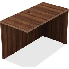 Lorell LLR 34355 — Lorell Chateau Series Return - 24 x 42 x 29.5 x 1.5 - Reeded Edge - Finish: Walnut Laminate