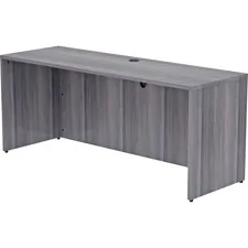 Lorell LLR 69552 — Lorell Weathered Charcoal Laminate Desking - 72 x 24 x 29.5 , 1 Top - Material: Polyvinyl Chloride (PVC) Edge - Finish: Laminate Top, Weathered Charcoal Top