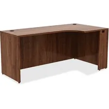 Lorell LLR 34396 — Lorell Essentials Series Credenza - 66 x 36 x 29.5 , 0.1 Edge - Material: Metal, Polyvinyl Chloride (PVC) Edge - Finish: Walnut Laminate
