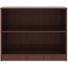 Lorell LLR 99778 — Lorell Mahogany Laminate Bookcase - 29.5 Height x 36 Width x 12 Depth - Sturdy, Adjustable Feet, Adjustable Shelf - Mahogany - Laminate - 1 Each