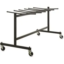 Lorell LLR 62521 — Lorell Folding Chair Trolley - x 68 Width x 30.8 Depth x 35.8 Height - Black Steel Frame - Black - For 42 Devices - 1 Each